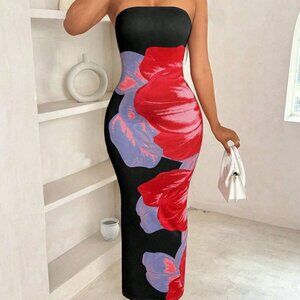 A new style of elegant and fashionable European and American women's fitted off-
